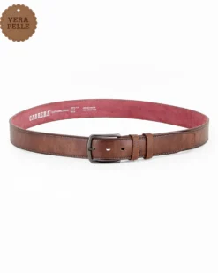 CARRERA - Cintura cognac da uomo