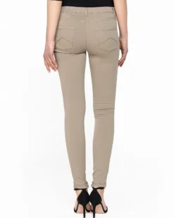CARRERA - DONNA LEGGINGS JEANS NERO SUPER STRETCH CON ZIP ALLA CAVIGLIA- CAPRI