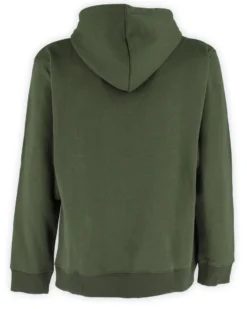 CARRERA - FELPA CON ZIP INTERA E CAPPUCCIO VERDE MILITARE DA UOMO