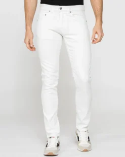 CARRERA - JEANS BIANCO DA UOMO 5 TASCHE ELASTICIZZATO SLIM FIT
