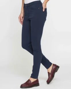 CARRERA - LEGG-JEANS BLU DONNA 5 tasche con zip