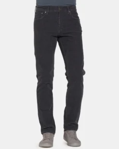 CARRERA - PANTALONE ANTRACITE 5TASCHE IN VELLUTO 1000 RIGHE STRETCH