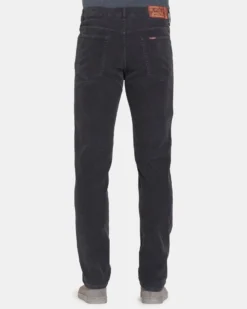 CARRERA - PANTALONE ANTRACITE 5TASCHE IN VELLUTO 1000 RIGHE STRETCH