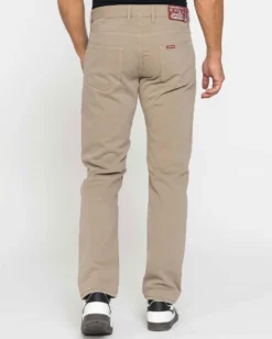 CARRERA - Pantalone beige 5 tasche in pesante gabardina di cotone