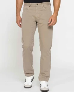 CARRERA - Pantalone beige 5 tasche in pesante gabardina di cotone