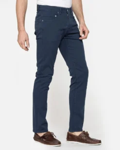 CARRERA - PANTALONE BLU 5 TASCHE COTONE ELASTICIZZATO SLIM FIT