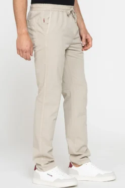 CARRERA - PANTALONE JOGGER BEIGE DA UOMO CON TASCA AMERICA ELASTICIZZATO
