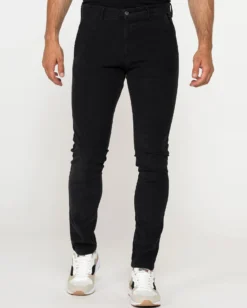 CARRERA - PANTALONE NERO DA UOMO IN FUSTAGNO STRETCH