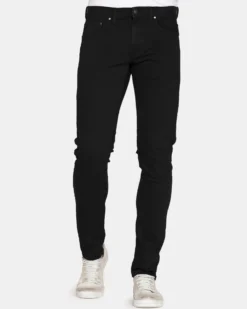 CARRERA - PANTALONE NERO DA UOMO IN BULL DENIM SLIM FIT CON TINUTRA OLD