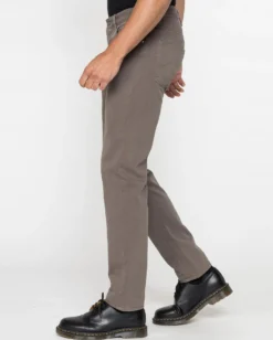 CARRERA - PANTALONE NOCCIOLA 5 TASCHE  SMERIGLIATO IN PESANTE GABARDINA DI COTONE