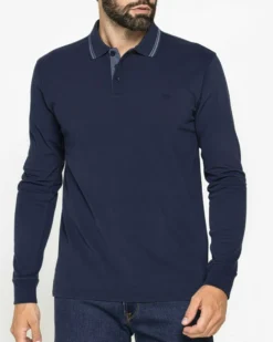 CARRERA - POLO DA UOMO IN JERSEY INTERLOCK BLU