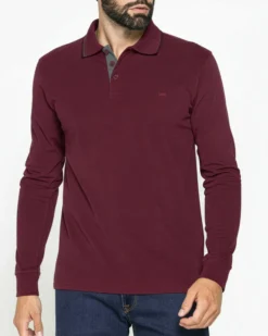 CARRERA - POLO DA UOMO IN JERSEY INTERLOCK PRUGNA