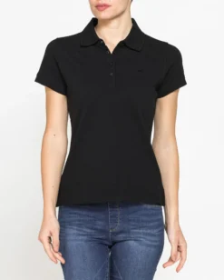 CARRERA - Polo manica corta in tessuto piquet viola da donna