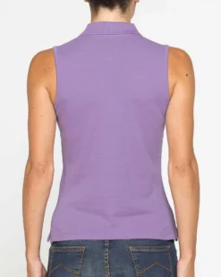 CARRERA - Polo smanicata viola da donna