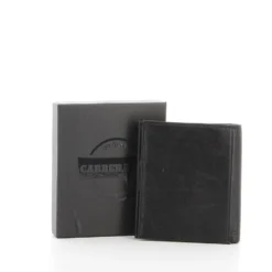CARRERA - Portafoglio verticale/ tasconcino in VERA PELLE con targhetta logo