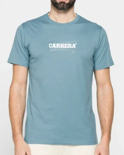 CARRERA - TSHIRT CELESTE DA UOMO MANICA CORTA