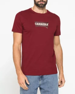 CARRERA - Tshirt mezza manica in jersey con stampa logo frontale