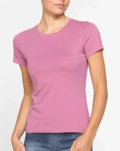 CARRERA - Tshirt rosa mezza manica basic in jersey