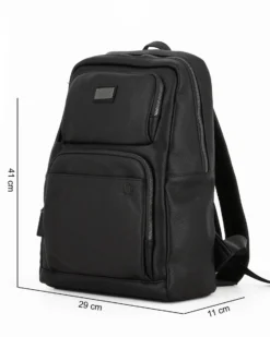 CARRERA - Zaino ufficio nero con tasca porta pc/tablet