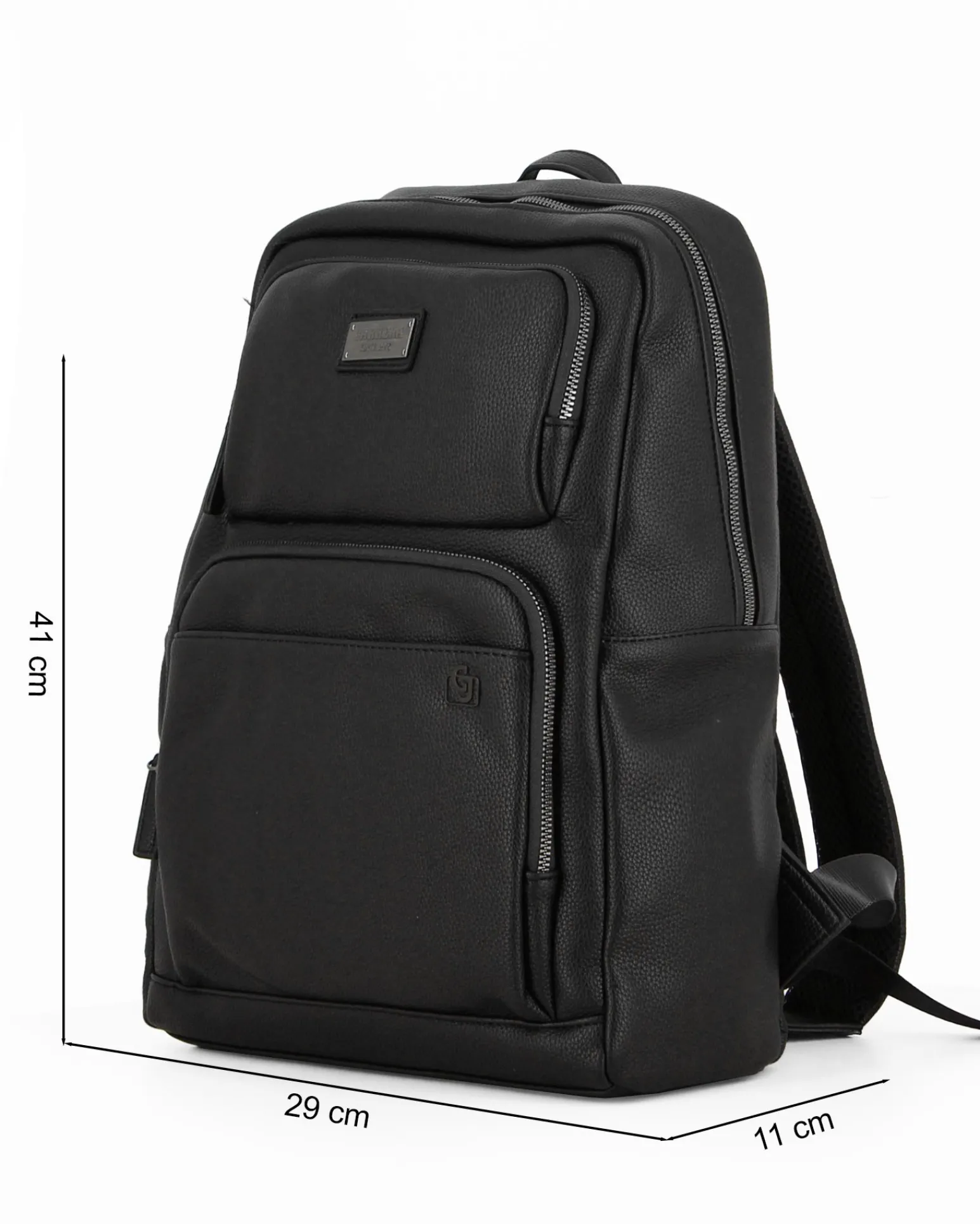 CARRERA - Zaino ufficio nero con tasca porta pc/tablet