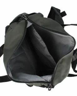 CARRERA - Zaino ufficio verdone con tasca frontale e tasca interna porta tablet/pc