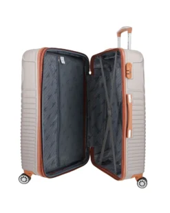 CHARRO - TROLLEY GRIGIO CHIARO IN ABS E 4 RUOTE DOPPIE