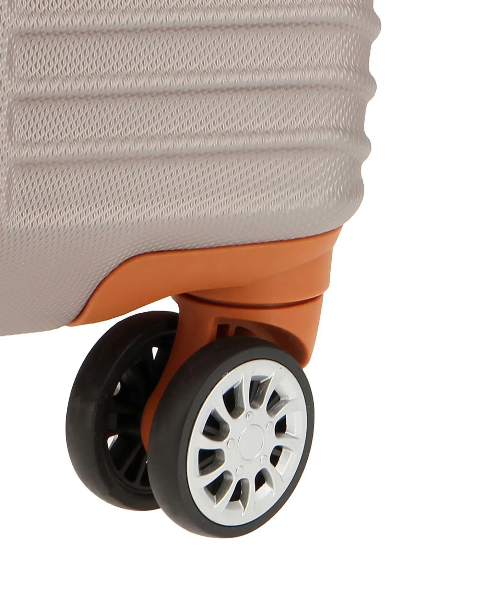 CHARRO - TROLLEY GRIGIO CHIARO IN ABS E 4 RUOTE DOPPIE