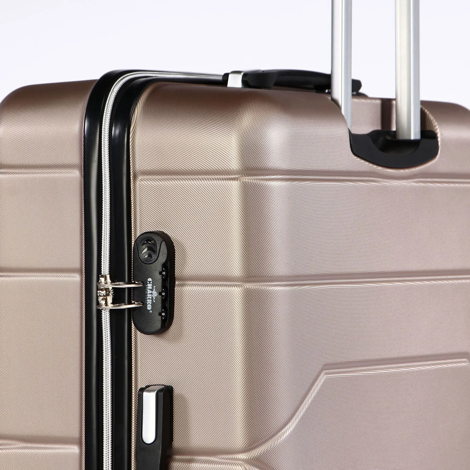 CHARRO- Trolley in ABS a righe orizzontali con 4 ruote doppie
