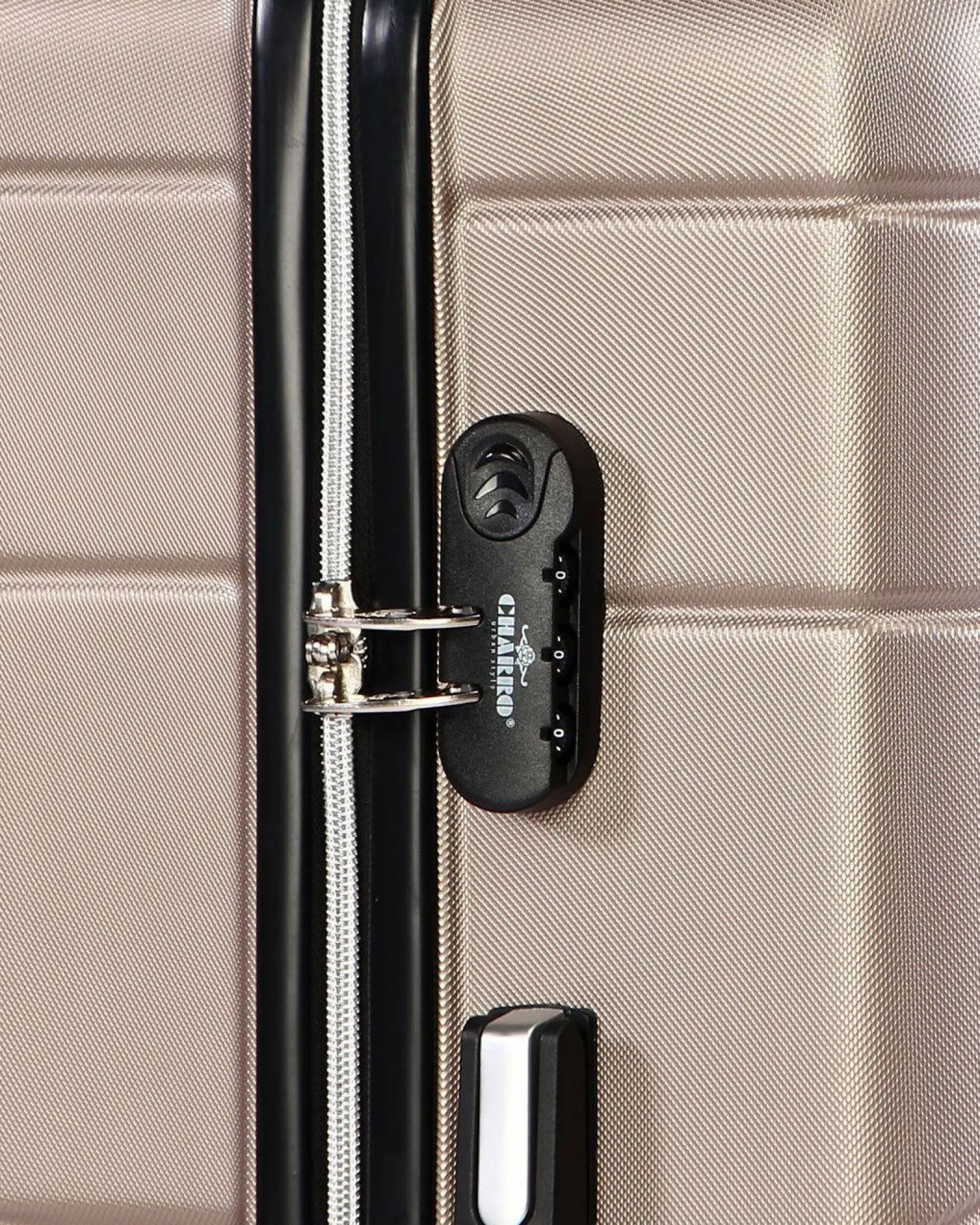 CHARRO- Trolley in ABS a righe orizzontali con 4 ruote doppie