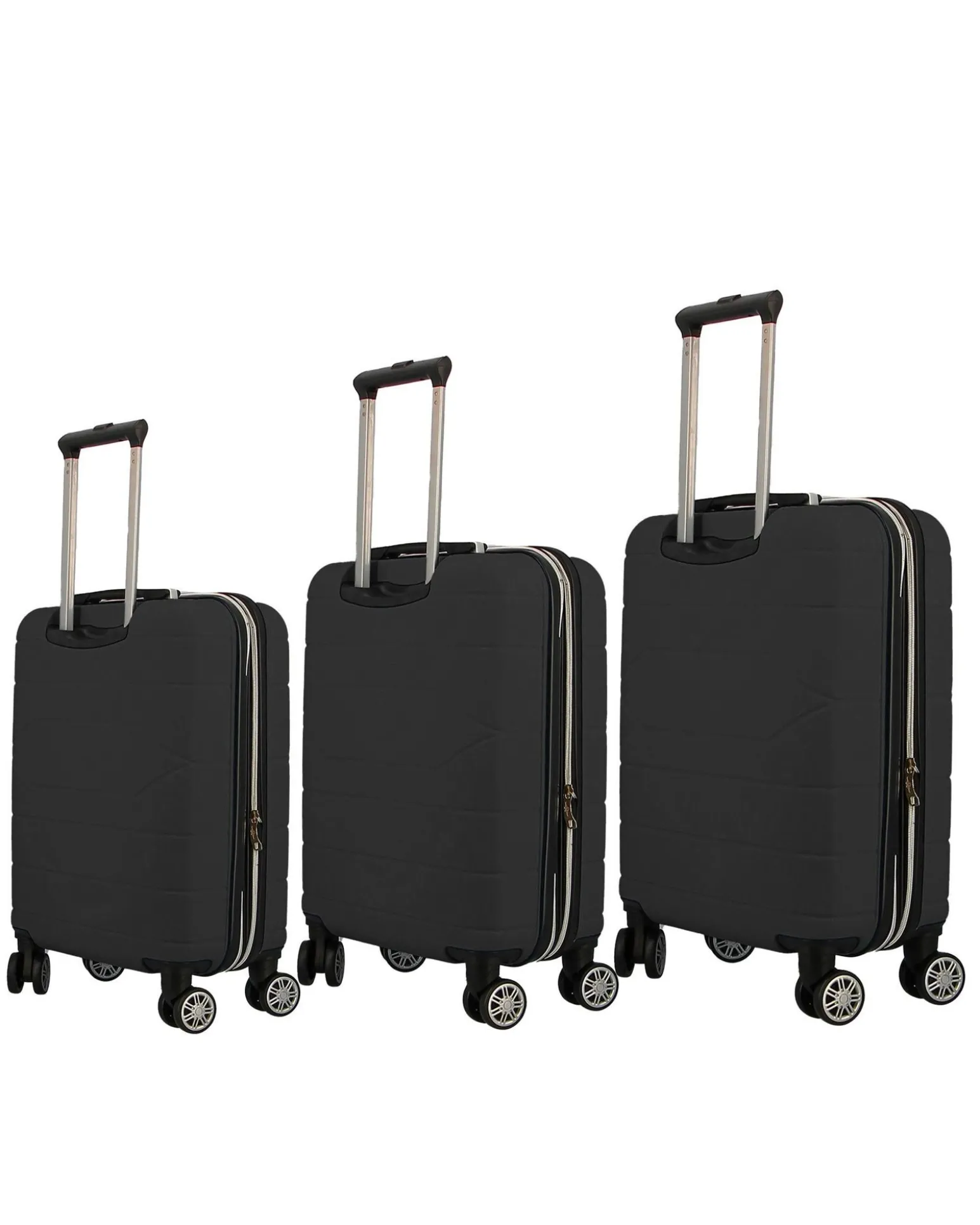 CHARRO - TROLLEY IN ABS A RIGHE ORIZZONTALI CON 4 RUOTE DOPPIE