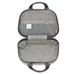 CHARRO- Trolley in ABS a righe verticali con 4 ruote doppie e angoli effetto lucido
