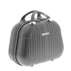 CHARRO- Trolley in ABS a righe verticali con 4 ruote doppie e angoli effetto lucido
