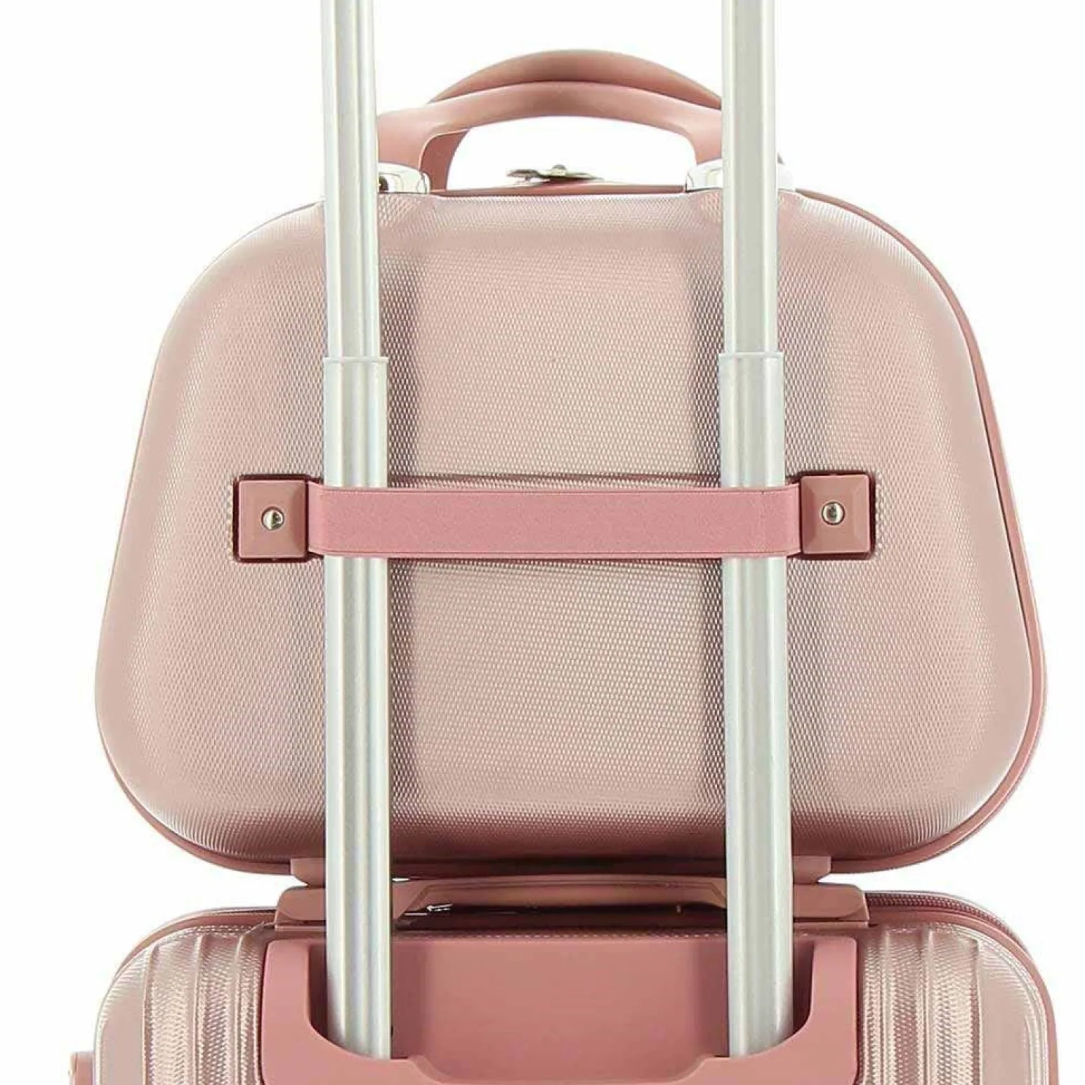 CHARRO- Trolley in ABS a righe verticali con 4 ruote doppie e angoli effetto lucido