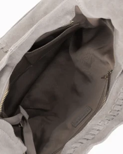 CHESTER POLO ACADEMY - Borsa sacca latte scamosciata in VERA PELLE