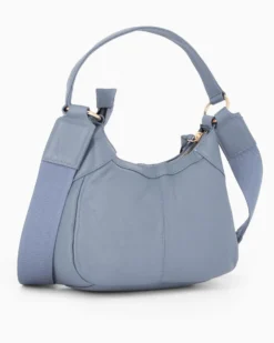 CHESTER POLO ACADEMY - Minibag nera in VERA PELLE con tracolla nastro loggata