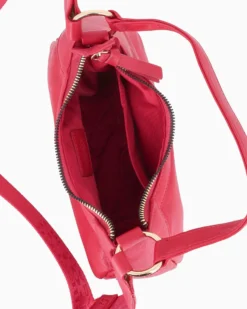 CHESTER POLO ACADEMY - Minibag rossa in VERA PELLE con tracolla nastro loggata