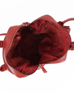 CHESTER POLO ACADEMY - Zaino mattone in VERA PELLE con due manici e doppia tasca frontale