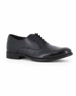 CLASS MAN - Scarpa blu scuro in VERA PELLE con lacci