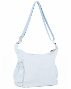 CORTINA POLO STYLE - Borsa celeste con tracolla regolabile e tasca frontale