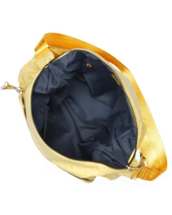 CORTINA POLO STYLE - Borsa gialla con tracolla regolabile e tasca frontale