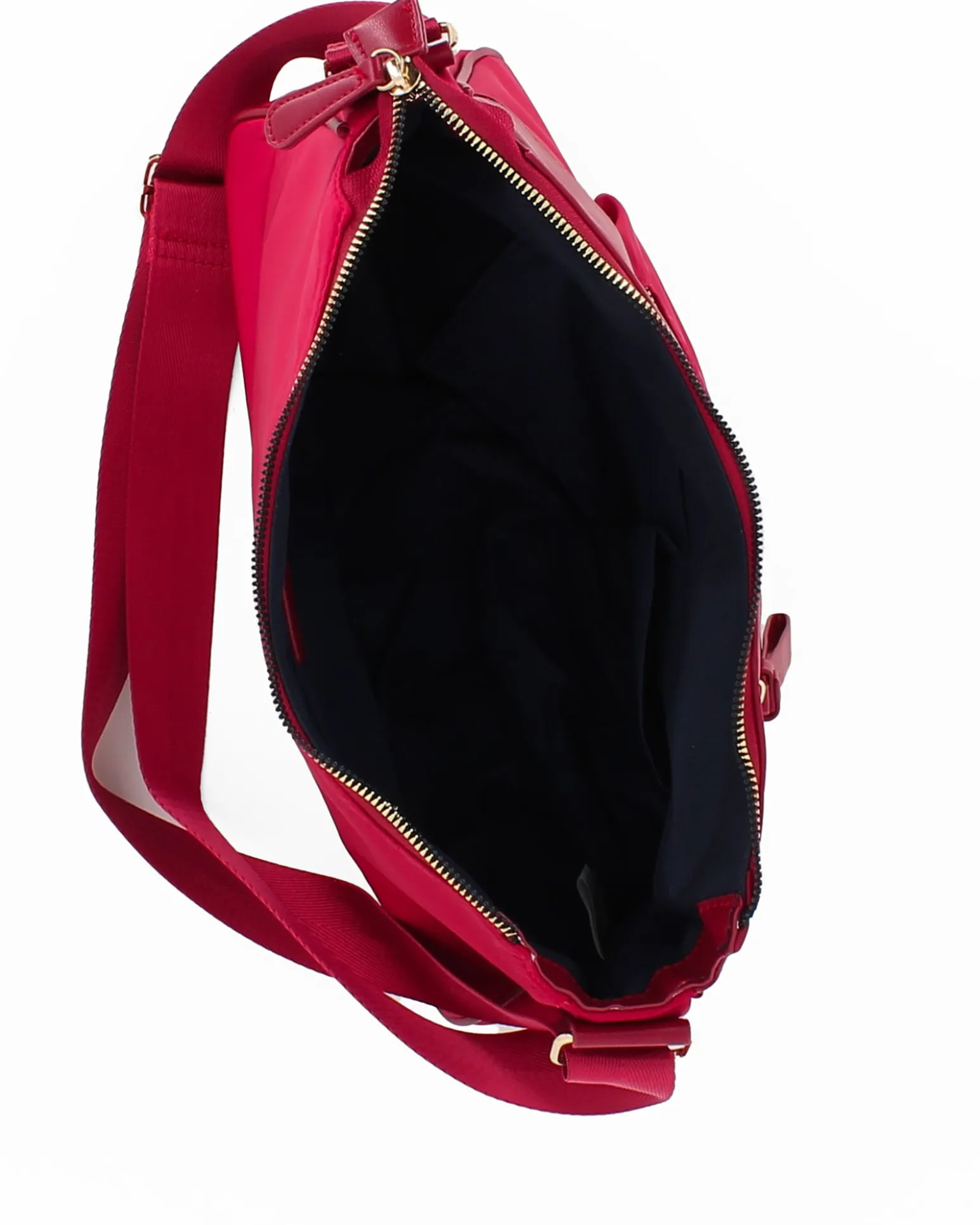 CORTINA POLO STYLE - Borsa rubino con tasca frontale e tracolla regolabile