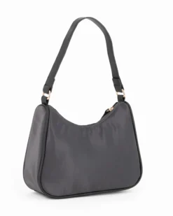 CORTINA POLO STYLE - Minibag grigia con tracolla removibile