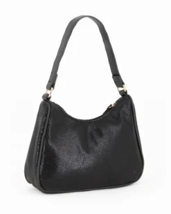CORTINA POLO STYLE - Minibag nera con tracolla removibile