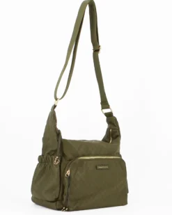 CORTINA POLO STYLE - Tracolla verde loggata con tascone frontale e tasche laterali elasticizzate