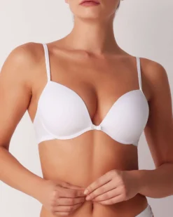 COTONELLA - REGGISENO MARTA IMBOTTITO CON FERRETTO ESSENTIAL BIANCO - 8631_001