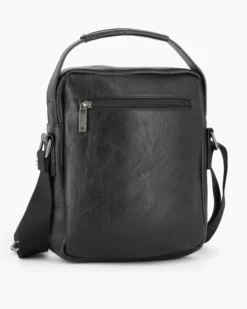 COVERI COLLECTION - Borsello nero con doppia tasca frontale