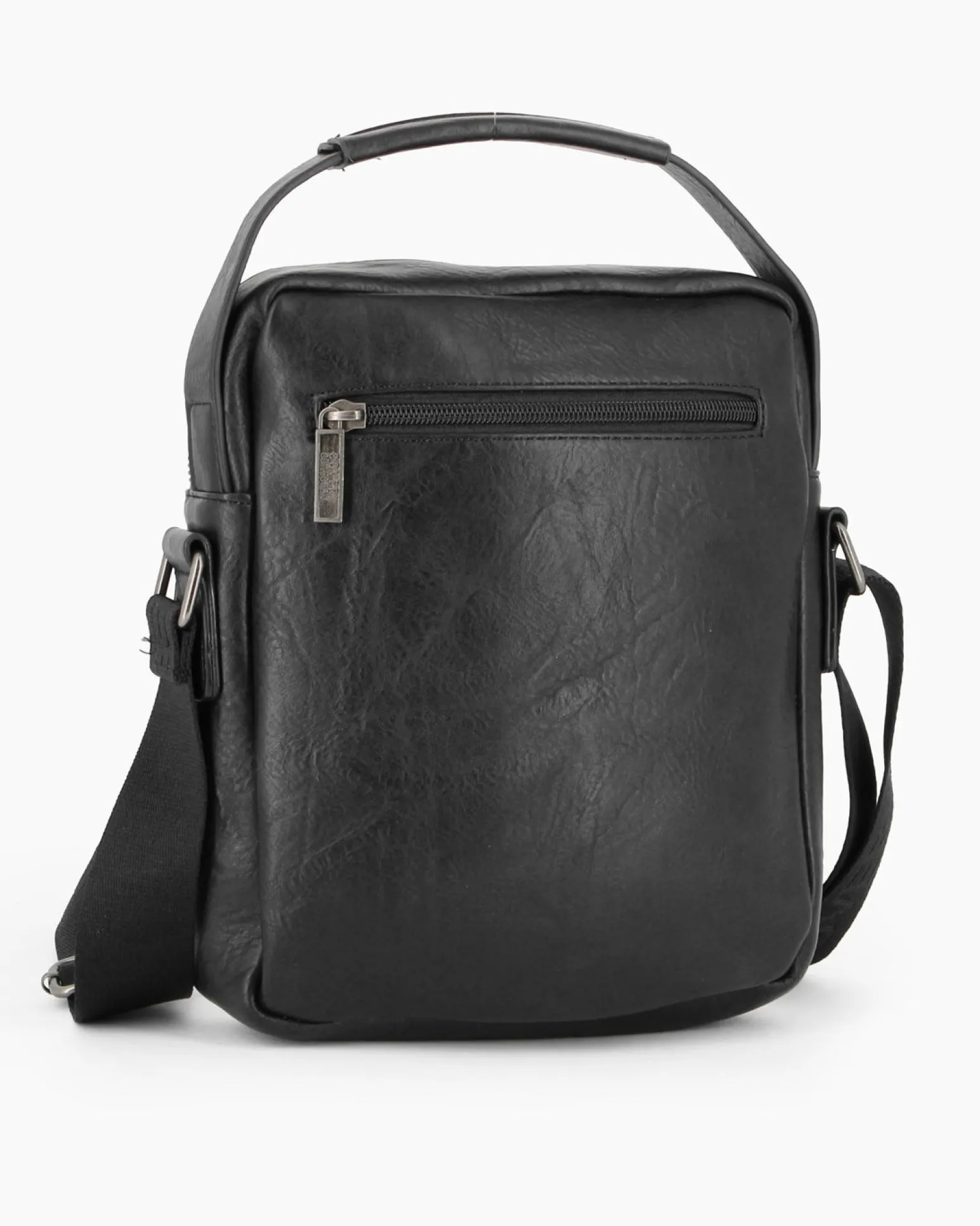COVERI COLLECTION - Borsello nero con doppia tasca frontale