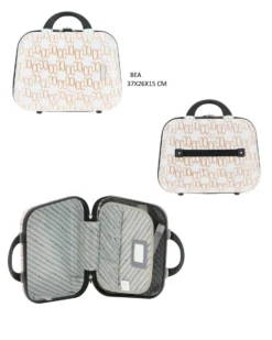 COVERI COLLECTION - TROLLEY IN ABS STAMPA LOGO CON 4 RUOTE DOPPIE