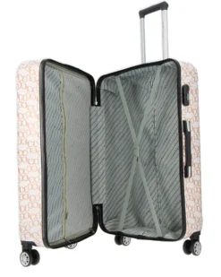 COVERI COLLECTION - TROLLEY IN ABS STAMPA LOGO CON 4 RUOTE DOPPIE