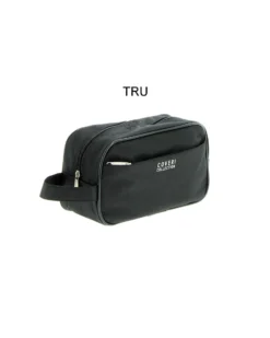COVERI COLLECTION - Trolley in tessuto nero con 4 ruote doppie ed espansione